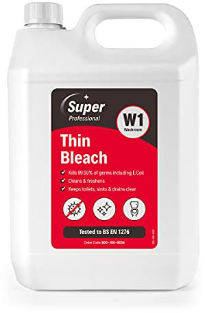 Super Professional Thin Bleach W1-5 Litre Pack of 2