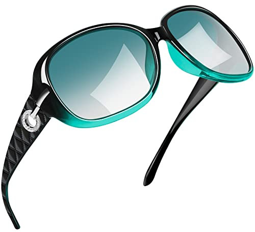 Joopin Gafas de Sol Mujer Degradadas Verde Polarizadas Protección UV400 de Moda de Gran Tamaño Gafas de Sol Señoras Sunglasses Women