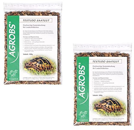 Agrobs PRE Alpin Testudo Saatgut | Doppelpack | 2 x 100 g | Samenmischung für eine gesunde und schmackhafte Zugabe zur täglichen Fütterung | Für alle Landschildkröten geeignet