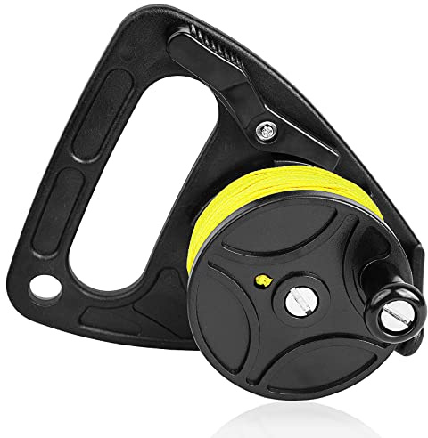 Diving Reel with Thumb Stopper and Heavy Duty 46m/150ft Yellow Line