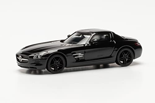 herpa modello di auto Mercedes-Benz SLS AMG, fedele alla scala originale di 1:87, miniatura per diorami, modellismo, pezzo da collezione, decorazione, in plastica