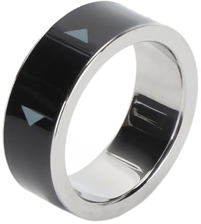 Vikye Anello di Scorrimento Remoto Intelligente, Anello Girapagina per Foto Impermeabile con un Anello di Scorrimento di Ricarica Magnetica Bluetooth (Misura 18, diametro interno