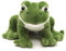 Uni-Toys - Grüner Frosch Plushie - Mit quakender Stimme - 13 cm (Länge) - Plüschtier, Kuscheltier