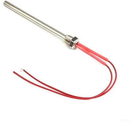 Entgoinggo Tubo di accensione per tubo di riscaldamento, 220 V, tubo di riscaldamento a pellet di legno, ricambio per camino, barbecue, griglia, accessori per caminetto (170 x 10 mm)