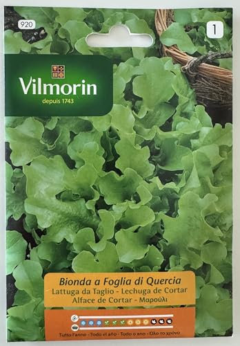 Semi pianta di Lattuga da Taglio Rustica Bionda a Foglia di Quercia S1-920, 7 Gr Confezione da 10 bustine)