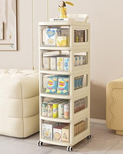 Armadietto portaoggetti da bagno con cassetto organizer per sotto il lavandino e la cucina, unità di carta igienica per snack e articoli da toeletta