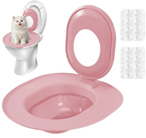 Kit de entrenamiento de inodoro para gatos | de pipí extraíble,Kit de entrenamiento de asiento de inodoro para gatos,Adecuado para uso en entornos domésticos, hogar, en apartamentos, baños