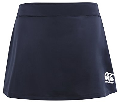 Canterbury Women's Plain Team Skort | Netball and Hockey | Concealed Shorts Skort, Navy, 18