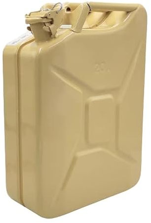 Jerrican d'essence en tôle d'acier 20 l Beige ral 1001