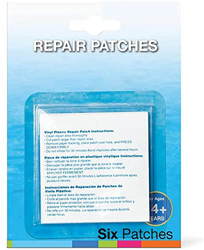 ACCURATE Self Adhesive Vinyl Repair Patch Kit (12 Pack, 2x6) – Waterproof Inflatable Pool Patch, Heavy Duty PVC Repair for Boats, Air Beds, Tubes & Inflatablese