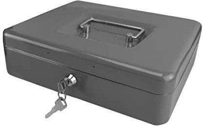 CRISCOLOR Geldkassette Grau, 200 x 160 x 90 mm