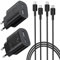 USB C Ladegerät, PD+QC 25W Ladegerät mit LadeKabel 1,8M, Schnellladegerät für Samsung Galaxy S23/Galaxy S22/Galaxy S21/S20/Galaxy A53 5g/Galaxy A52 5g, iPhone 15 Pro Max, Handy Ladegerät USB C
