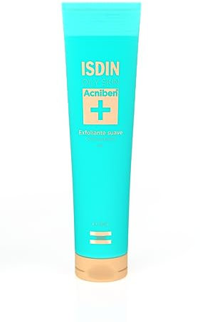 ISDIN Acniben Exfoliante Suave, Gel exfoliante para piel grasa y con tendencia acneica que limpia y desobstruye los poros, 100ml
