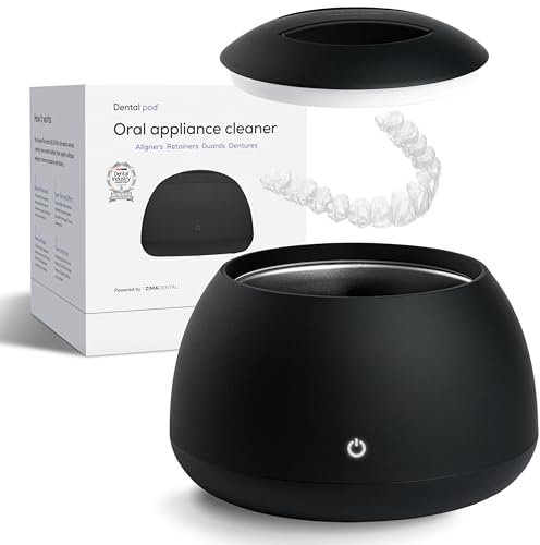 Zima Dental Capsule : nettoyeur de retenue à ultrasons. La machine de nettoyage de retenue d'origine, nettoyeur d'alignement, nettoyeur de garde de nuit, nettoyant de protège-dents, nettoyeur de