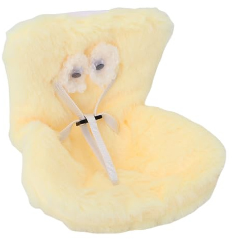 VGEBY Siège de sécurité pour Ventilation de Voiture, Poupée Mignonne, Décor Fonctionnel en Peluche pour Intérieur de Voiture de Voyage, Taille Compacte avec Accessoires (Yellow)