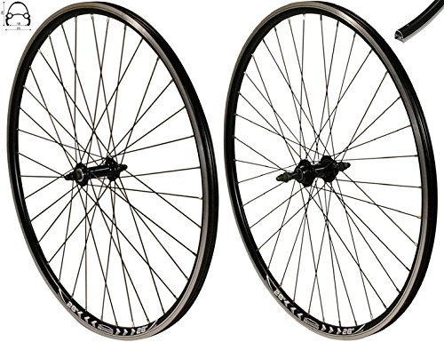 Redondo 28 Zoll Laufrad Set Hinterrad Vorderrad 28 V-Profil Hohlkammer Felge Schwarz