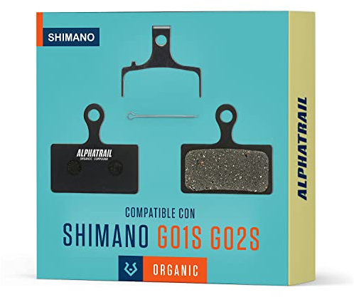 MTB Bremsbeläge für Shimano G01S G01A G02S G03S XT XTR Bremsen I Hochleistungs-Resin I Langlebig & passgenau für E-Bikes und Mountainbikes I 1 Paar organische Scheibenbremsbeläge