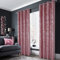 always4u 100% Rideaux Occultant Velours Argenté, Double Rideau à œillets, Isolation Thermiques,Tissu Doux et Infroissable, pour Chambre Salon Cuisine, Rosé 140x245cm Lot de 2