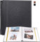 Album photo autocollant et album photo maison 20 feuilles, 40 pages, peut contenir environ 200 photos, notre album photo Adventure Book livre photo relié en cuir, noir