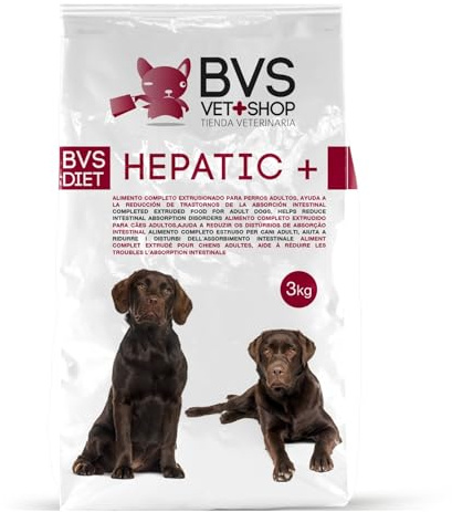 BVS Vet Shop | Diet Hepatic Plus para Perros | Recomendado para la reducción de trastornos de la absorción intestinal, hepáticos, renales y cardiacos | Razas Medianas y Grandes | 15 kg
