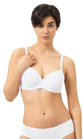 Mey 74808-3 Allegra Soutien-Gorge à Armatures Noir | Soutien-gorge classique à armatures en matériau 3D innovant, dentelle dans la bande avant sous la poitrine