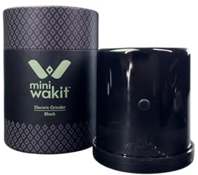 Mini Wakit Grinder (Black) – Rechargeable Electric Herb Grinder with Patented Ball & Chain Technology for Effortless Grinding – Compact, Easy-to-Use, Ideal for Kitchen, Herbs, and Spices