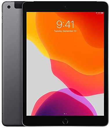 2019 Apple iPad (10,2-zoll, Wi-Fi + Cellular, 32GB ) Space Grau (Generalüberholt)