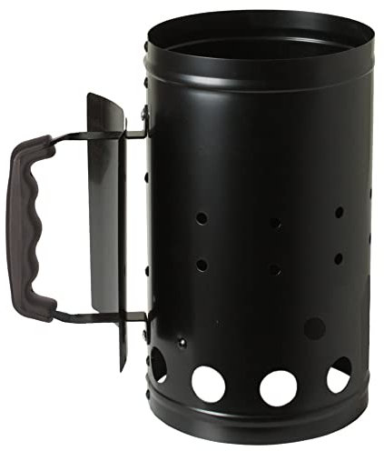 Bambelaa! Encendedor de carbón para barbacoa, encendedor de barbacoa, barbacoa o barbacoa (negro)