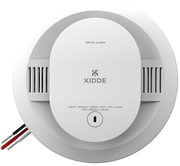 Kidde Smoke Detector, Hardwired with AA Battery Backup, Interconnectable, LED Warning Lights, 85 dB Alarm, 5-inches, 20SAR, 1 Pack