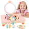 Hawthyhome Kinderschminke Set Holz, Kinderschminke Set Mädchen, Holzschminke Mädchen, Holz Spielzeug, Makeup Set Rollenspiel Spielzeug, Schminke Spielzeug Holz für Kinder ab 3 Jahre alt
