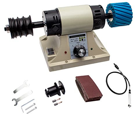 220V Leather Polishing Burnishing Machine Leather Edge Grinding Machine 0-8000RPM with Flexible Shaft Handle