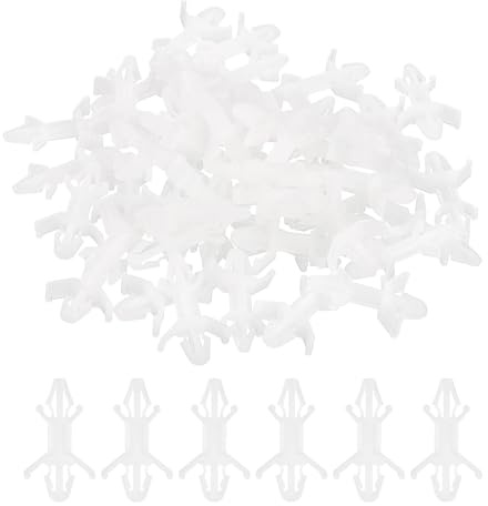 PATIKIL 60pz Colonna Isolante per Scheda Pcb, Clip per Circuito Stampato Bloccaggio Inverso Nylon, Supporto per Staffa Isolante Doppia Testa Altezza 9,9 Mm/0,39