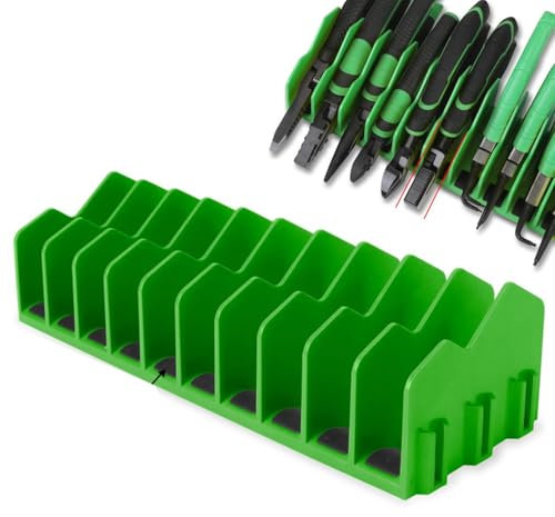 10 Tools Plier Organizer With Non-slip Rubber Base | Plier Storage Rack, Sturdy Plier Storage Holder, Tools Set Toolbox Storage For, Hammers, Hand Tools
