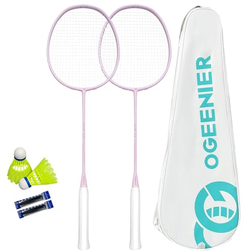 OGEENIER Raquette Badminton Adulte,Raquette Badminton pour 2 Personnes