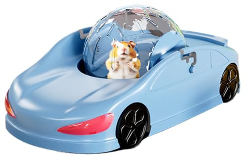 Rueda de hámster con Ruedas para hámster, Carrito Deportivo PP para Mascotas pequeñas, silencioso, Rueda Deportiva, para Coche, hámster, Pelota de Correr, para Ardilla, Chinchillas, Animales