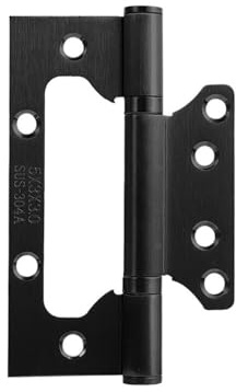 Universal 4 Inch Mortiseless Hinge 304 Stainless Steel Surface Mount Door Hinge for with Wooden Doors/Cabinets(SV1)