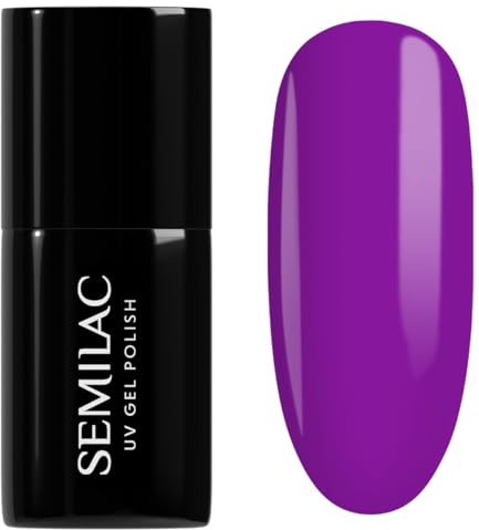 SEMILAC Gel Nail Polish 538 Go Peru Nail - Full Coverage Gel Polish - Soak Off Easy To Use LED/UV Nail Lamp - Long Lasting Manicure and Pedicure up to 3 weeks