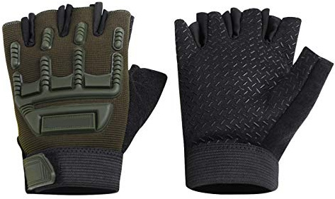 Clobeau Biking Gloves Kids Boys Girls Cycling Exercise Half Finger Fingerless Gloves Child Motor Bike Riding Anti-Slip Weight Lifting Bikes Workout Climbing Bicycle Glove Gym Skate Glove