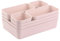 Engelland - Schubladen-Organizer Set, 8-teilig, Farbe: Rosa, universell verstellbar, Aufbewahrungs-Box, Einteiler, Trenn-System, Utensilien, Stauraum, Wohn-Badezimmer, Kunststoff, BPA-frei