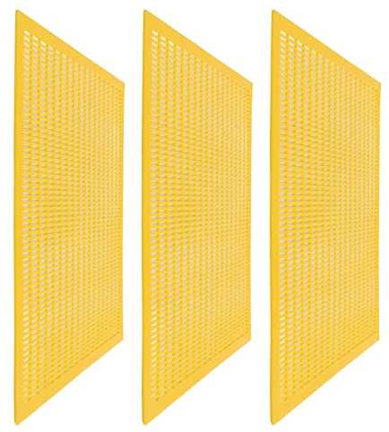 Bikupa Separerad Bräda, Bee Queen Separerad Bräda, 3 St Plast Bee Queen Protect Excluder Fångstnät Nätverktyg Biodling Separerad Bee Queen Board Gul