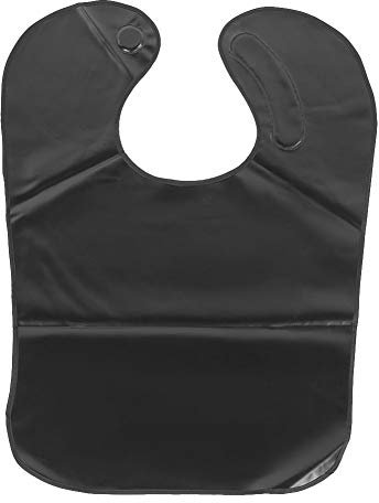 Sonew Haarschneidekragen, Wasserdichter Friseur-Friseurumhang mit Magnetschnalle, Haarschneidehalsband für Haarschnitt, Haarstyling-Schneidekleid Schwarz