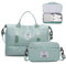 JXCTNNU Sac de Voyage Sac de Bagage à Main Sacs de Sport Grand Format Sac de Sport Imperméable Sac à Dos Weekend avec Compartiment à Chaussures et Sacoche pour Femme Homme (Vert Clair)