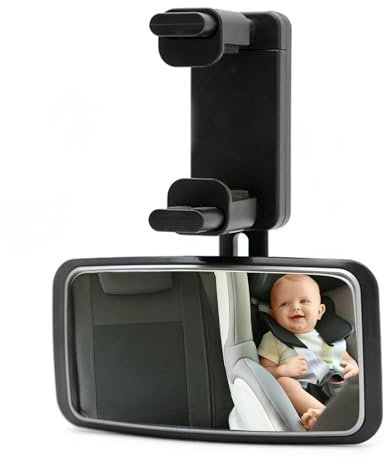 Specchietto Retrovisore Bambini,Infrangibile Specchietto Retrovisore Auto,Specchio Auto Neonato Sedile Posteriore,Regolabile a 360°e Universale
