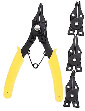 VILLCASE 1 Juego De Alicates De Retención De Resorte Herramientas De Resorte Pinzas De Retención De Anillo Alicates Para Quitar Anillos Herramientas Multifunción Para