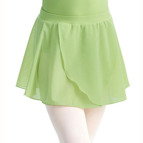Generisch Falda de ballet para niña, tutú de ballet con cintura elástica, falda suave de malla multicapa para entrenamiento de ballet y actuaciones