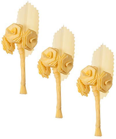 PALMA DOMINGO DE RAMOS/PALMA SEMANA SANTA/PALMA BLANCA/PALMAS Y PALMONES/Palma de solapa Rosa n.3 / Pack 3 unidades