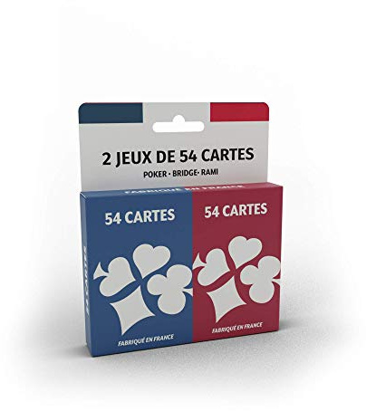 LA DUCALE - Jeu de 2 x 54 Cartes - Jeu de Rami, Bridge et Poker