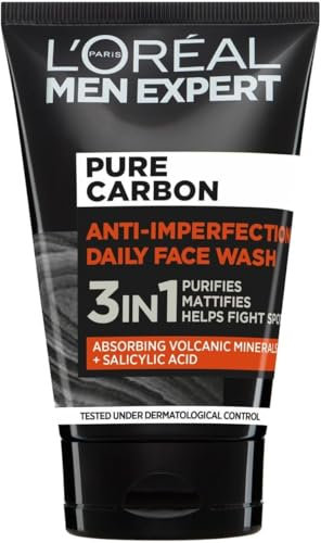 Men Expert Pure Carbon 3 in 1 Face Wash 100ml