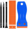 Lusofie Plastic Scraper Tool Set Multi-Purpose Plastic Razor Blades Plastic Blade Scraper Easy to Clean Crevices and Tight Spaces Perfect for Removing Oil Stains, Labels, Food, Dirt, Paint
