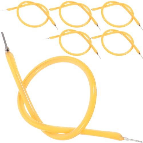 Kichvoe 6pcs LED Filament Wire Lamp Parts 130mm Vintage Accessories Diode for Repair Diode Retro Bulb Flexible Filament Light Fixture Lamp Beads Incandescent Lamp